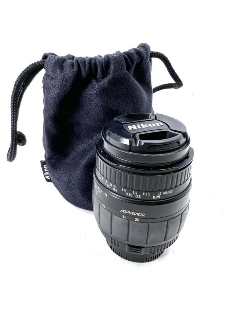 Sigma 28-80f/3.5-5.6 Aspherical Macro Lens w/a Tiffen Sky 1A Filter & Carry Bag